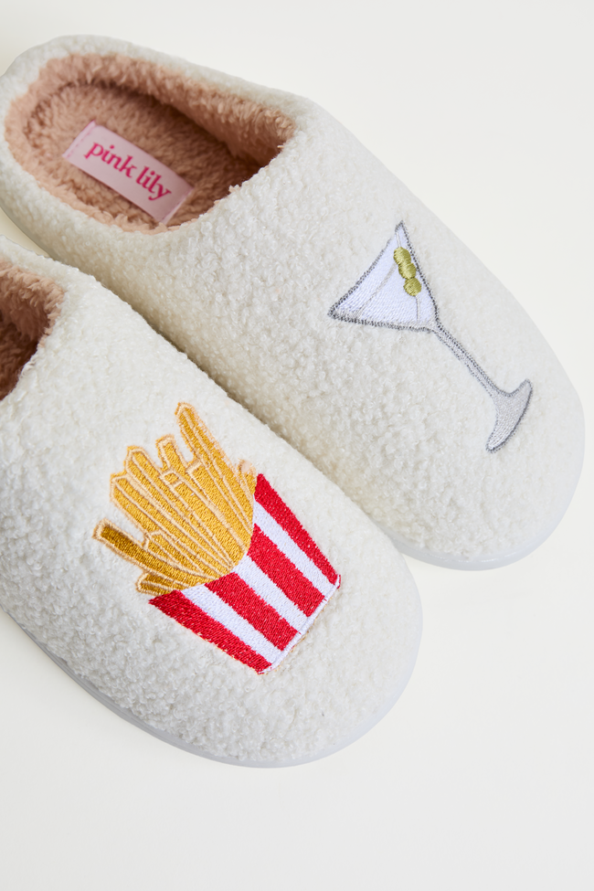 Cozi Girl Dinner Shearling Slippers - Image 2