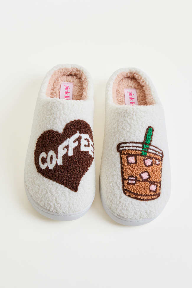 Cozi Coffee Sherpa Slippers DOORBUSTER - Image 2