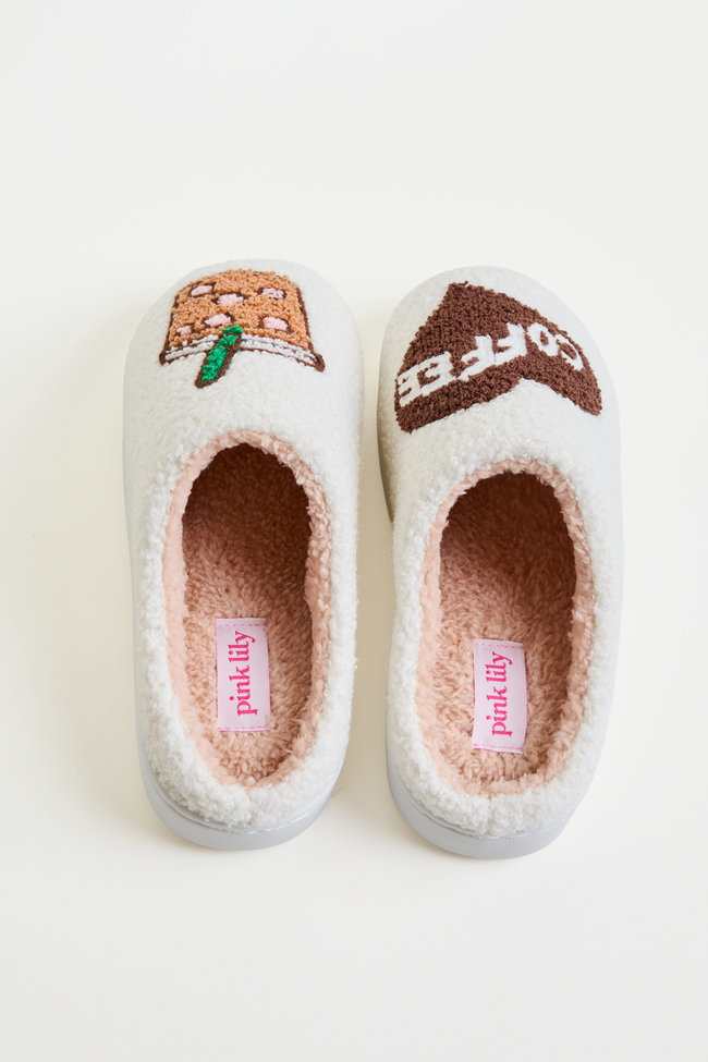 Cozi Coffee Sherpa Slippers DOORBUSTER - Image 6