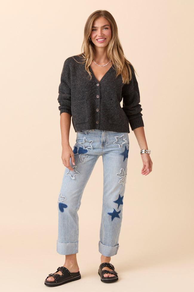 Kathryn Black Long Sleeve Cardigan - Image 2