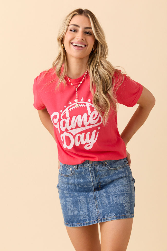 Game Day Script Paprika Graphic Tee - Image 3
