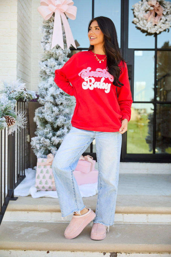 Santa Baby Red Graphic Sweatshirt - Image 3