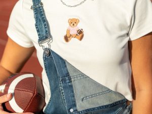 Brenda Pink Jersey Bear Tee FINAL SALE
