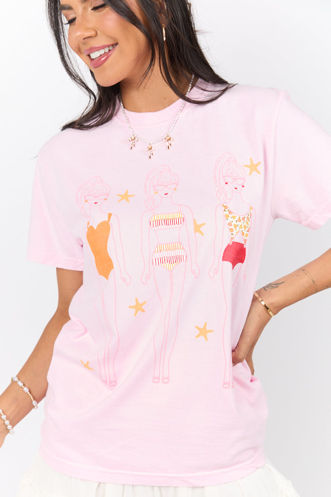 Swim Dolls Pink Graphic Tee - Image 2