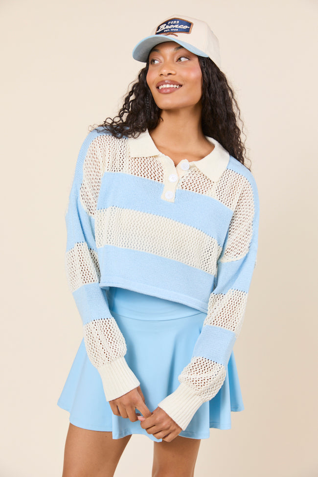 By The Rules Striped Knit Rugby Sweater FINAL SALE - Image 3