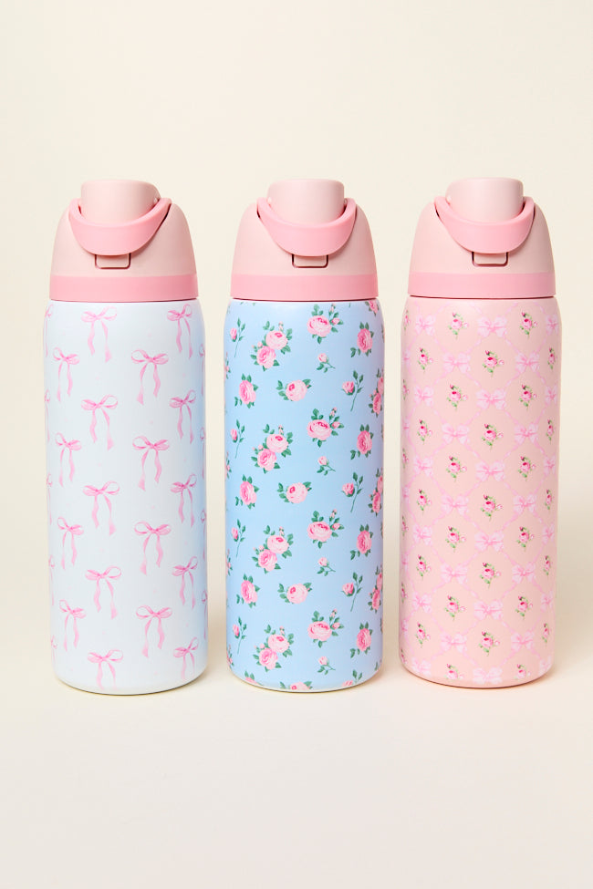Pink Bow 32 Oz Water Bottle - Image 5
