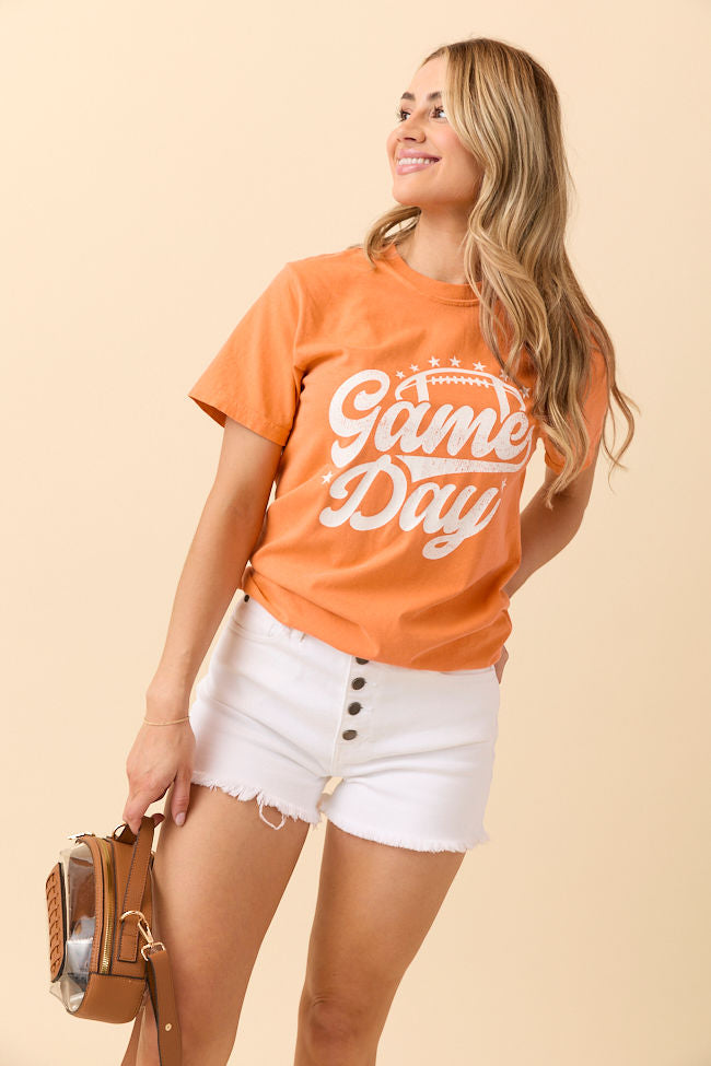 Game Day Script Burnt Orange Graphic Tee - Image 5