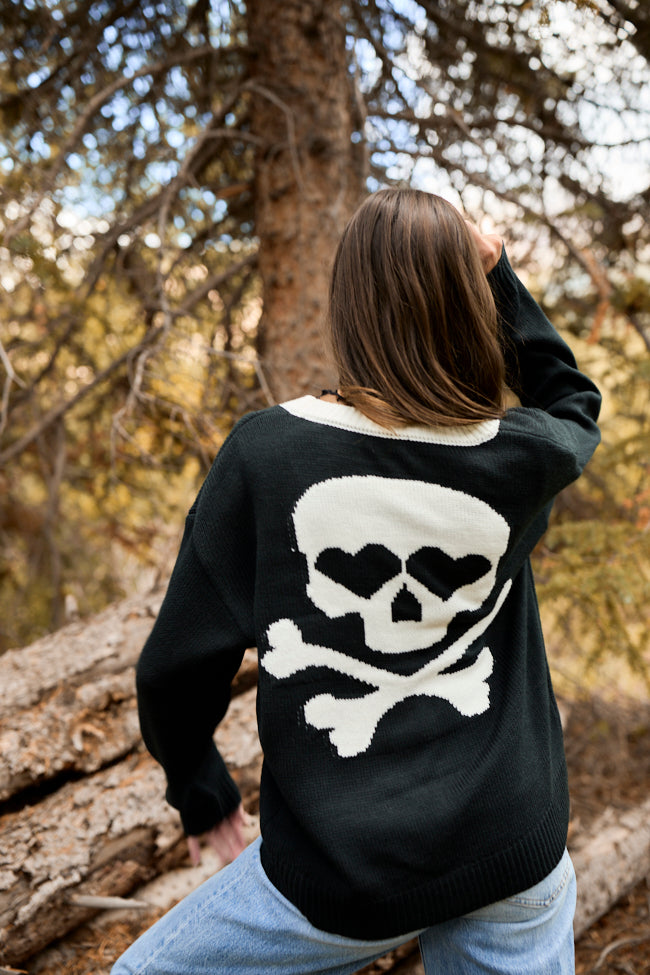 Annabelle Black and White Skull Cardigan FINAL SALE - Image 3