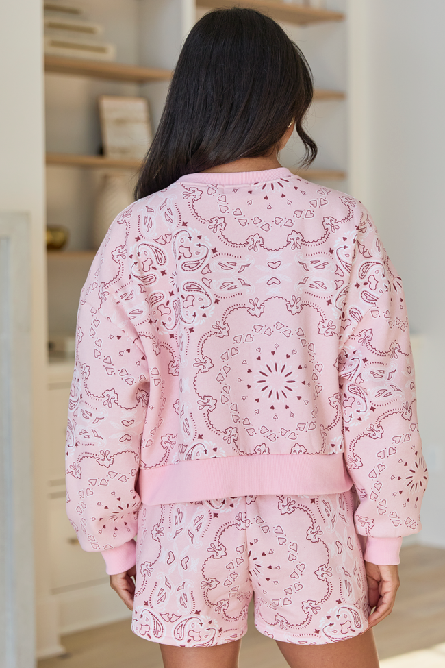 Lilah Pink Paisley Lounge Set - Image 5