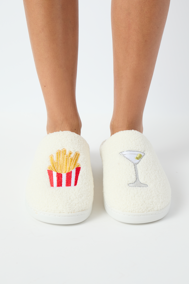 Cozi Girl Dinner Shearling Slippers - Image 4