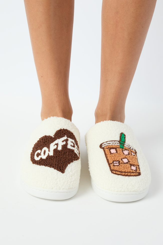 Cozi Coffee Sherpa Slippers DOORBUSTER - Image 4