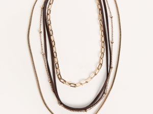 Tawny Gold Pendant Necklace