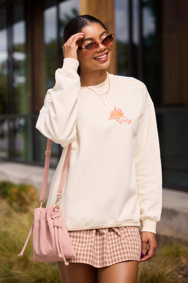 Cozy Season Cream Graphic Sweatshirt - Image 4