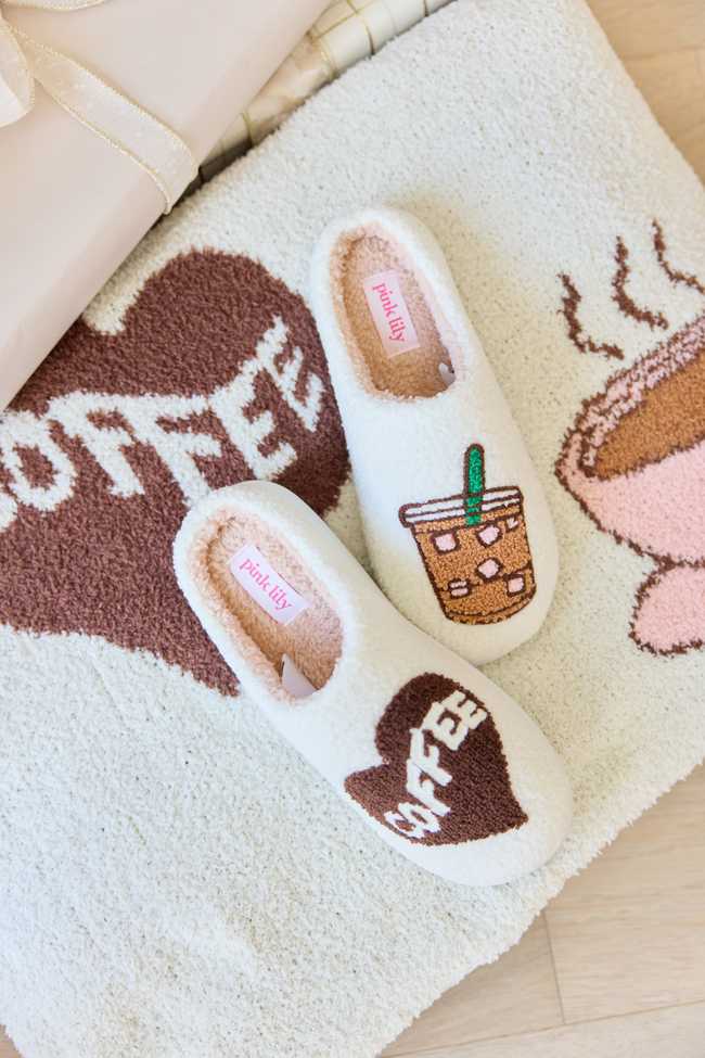 Cozi Coffee Sherpa Slippers DOORBUSTER - Image 7