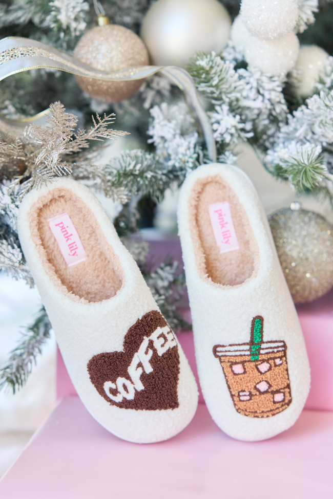 Cozi Coffee Sherpa Slippers DOORBUSTER