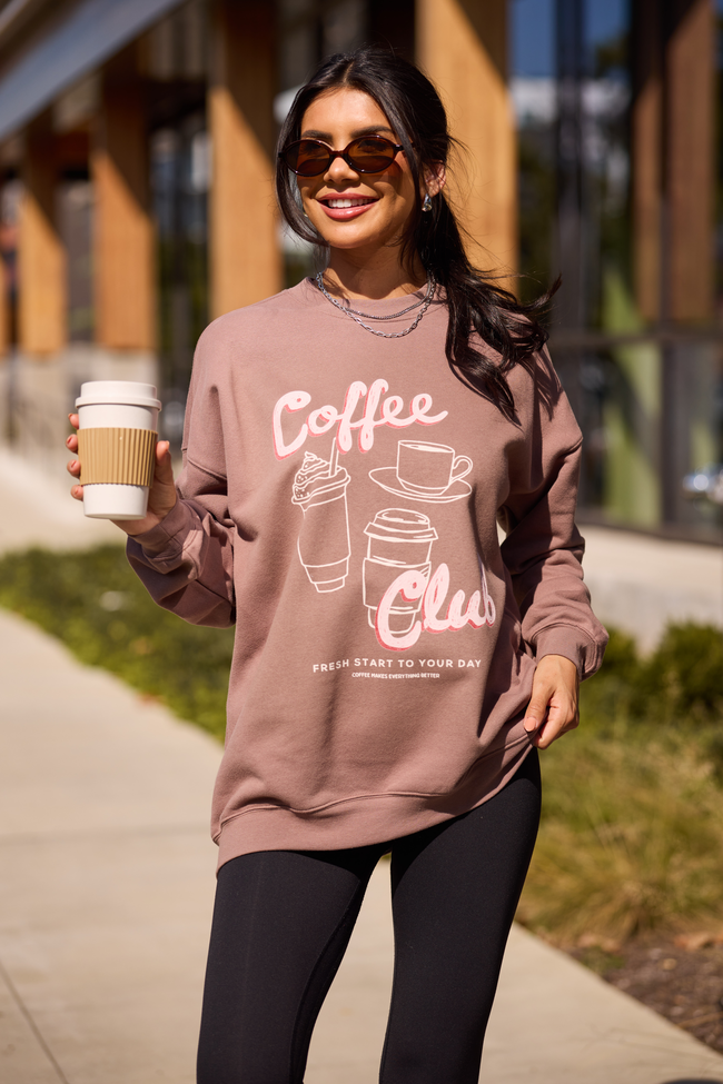 Coffee Club Mocha Graphic Sweatshirt - Image 3