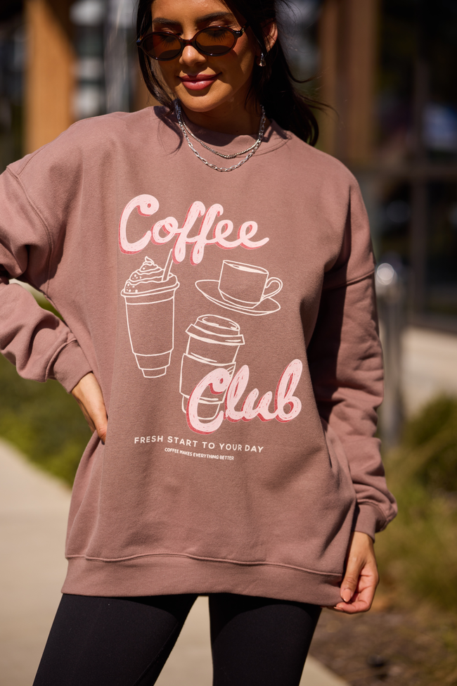 Coffee Club Mocha Graphic Sweatshirt - Image 2