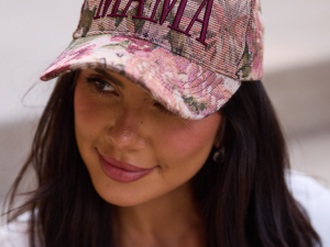 Mama Burgundy Tapestry Baseball Hat