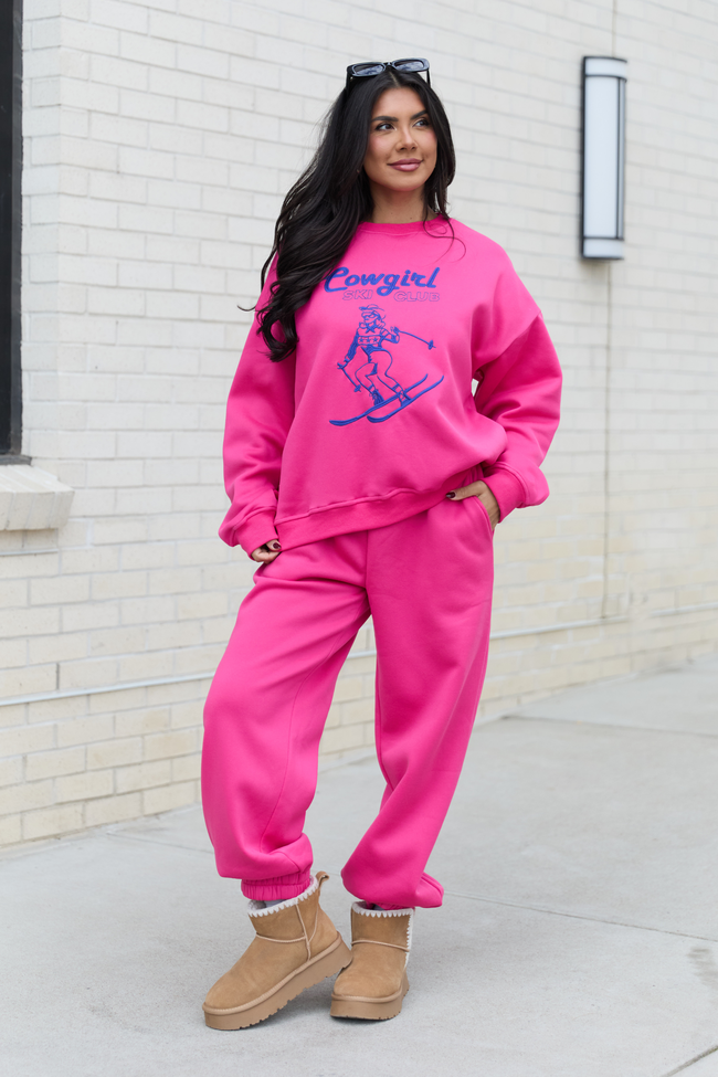 Cowgirl Ski Club Pink Sweatpants
