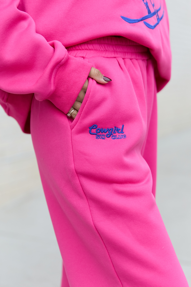 Cowgirl Ski Club Pink Sweatpants - Image 5