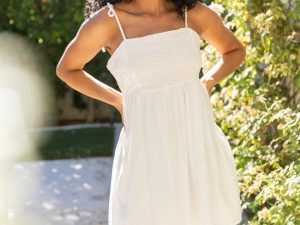 Blooming Confidence Ivory Embroidered Floral Dress FINAL SALE