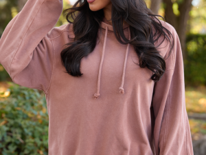 Tammie Chestnut Long Sleeve Oversized Hoodie