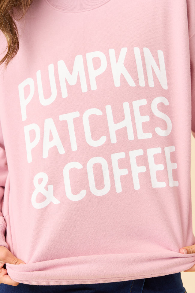 Pumpkin Patches & Coffee Mauve Graphic Sweatshirt - Image 2