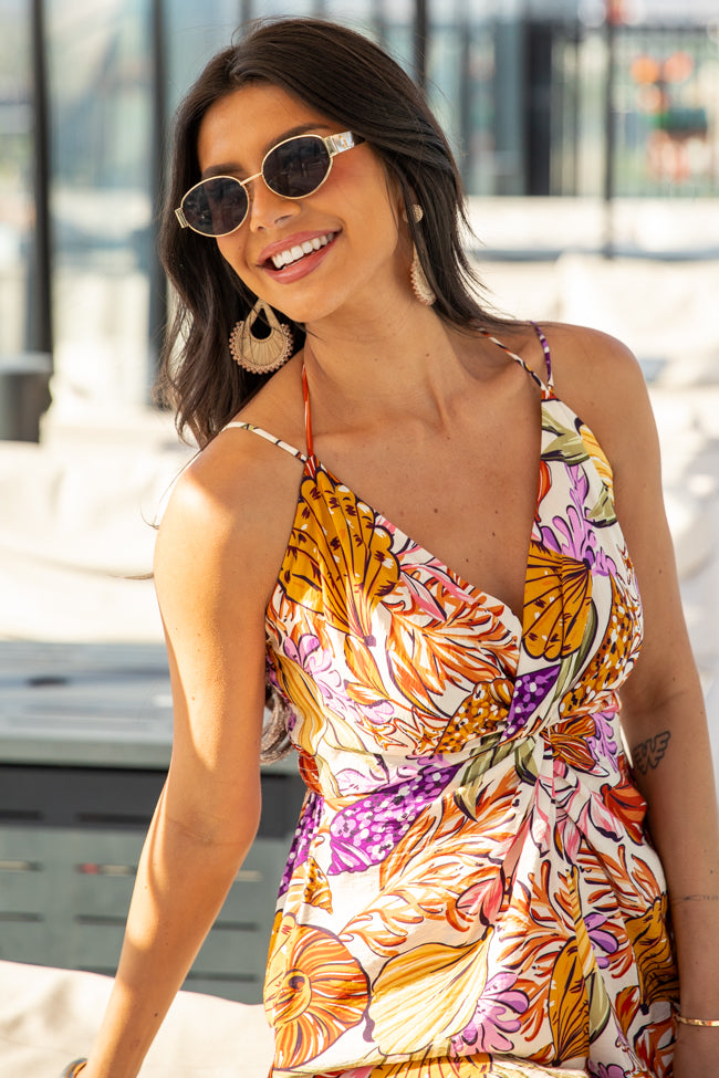 Lush Tropics Tropical Print Jumpsuit FINAL SALE - Image 2