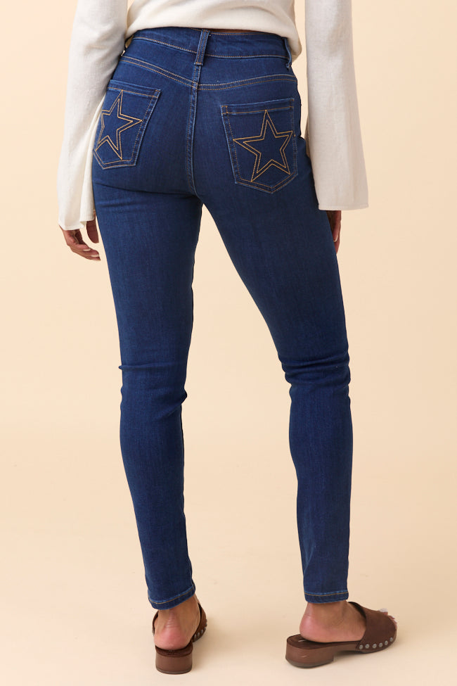 My Favorite Dark Wash Star Stitch Jeans - Image 5