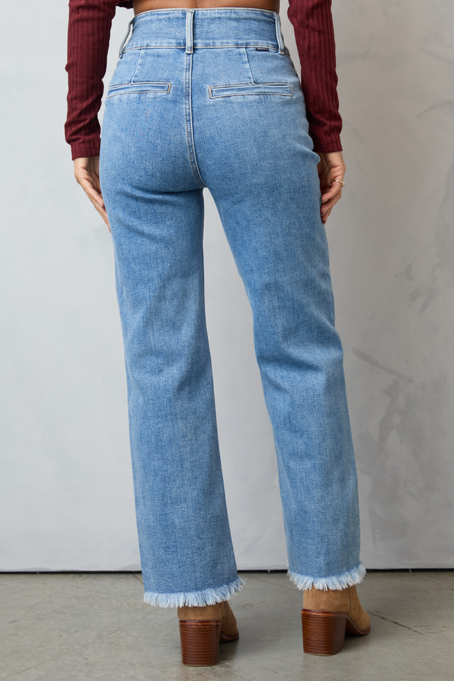 Wendy Medium Wash Boot Cut Jeans - Image 4