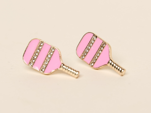 Paula Pink Pickleball Earrings FINAL SALE