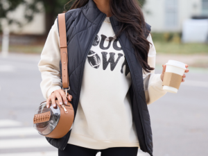 Dora Black Quilted Puffer Vest