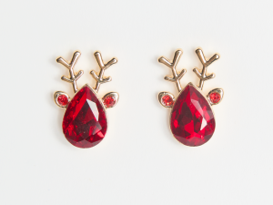 Red Reindeer Earrings