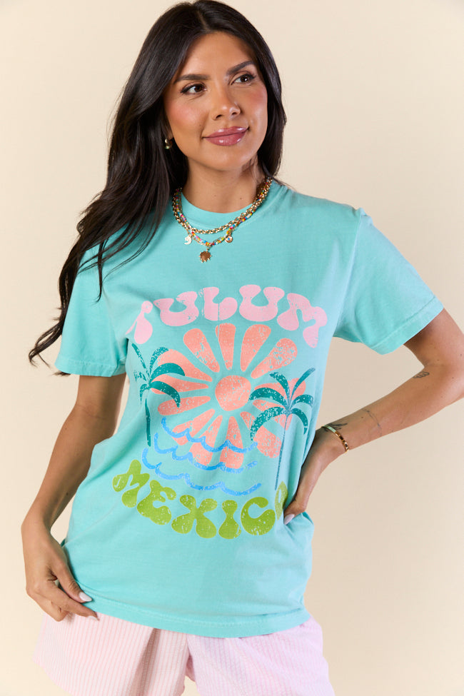 Tulum Mexico Mint Graphic Tee - Image 2