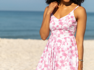 Sweetest Dreams Pink Vintage Floral Mini Dress FINAL SALE